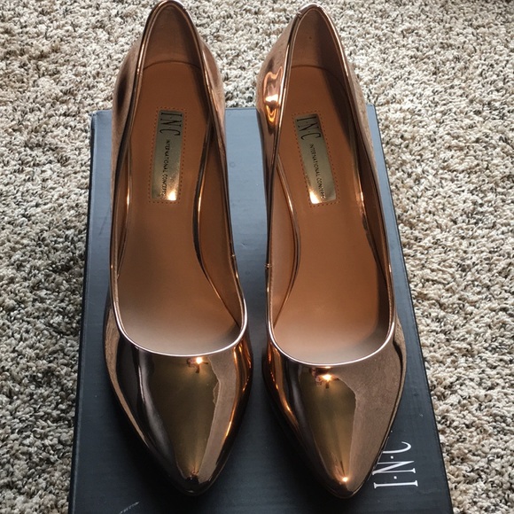 inc rose gold shoes